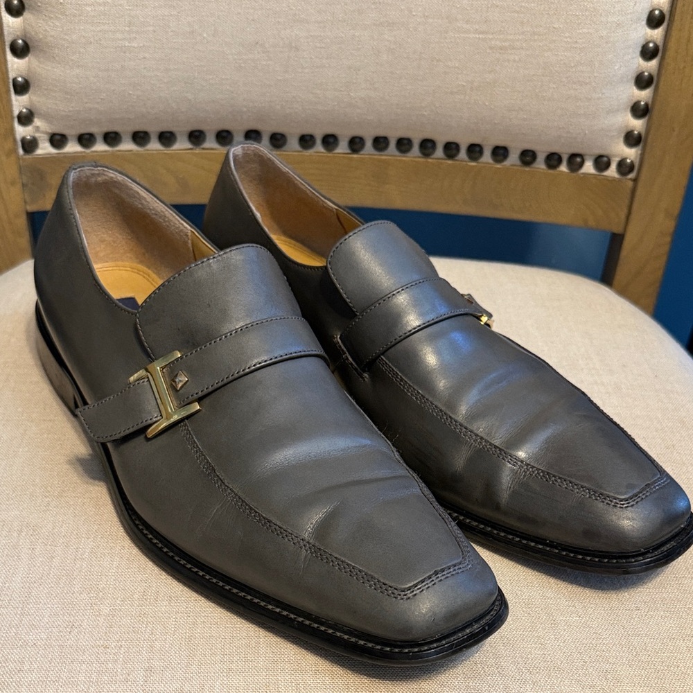 Giorgio Brutini Vintage Monk Strap Leather Loafers, Size 12